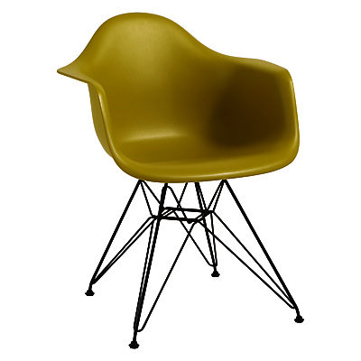 Vitra Eames DAR 43cm Armchair Mustard / Black